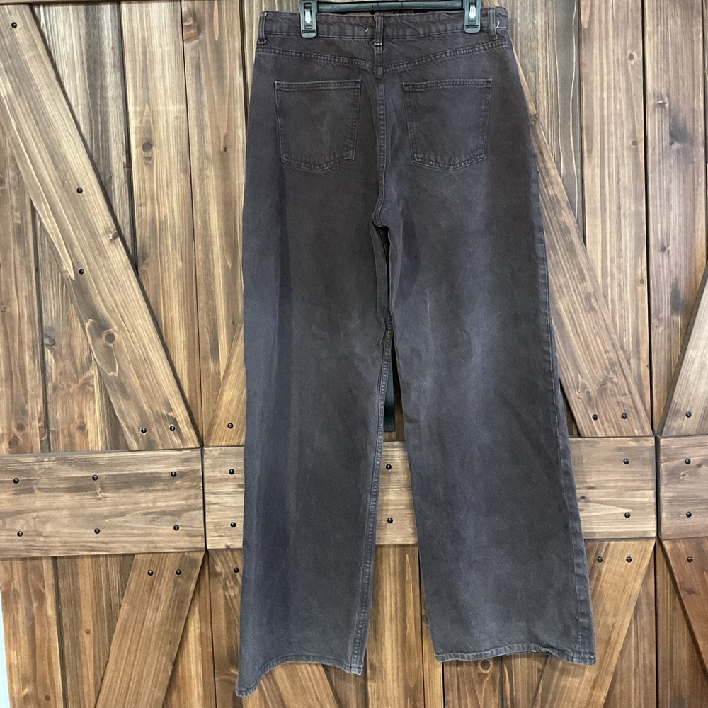 Zara Brown Wide Leg Jeans